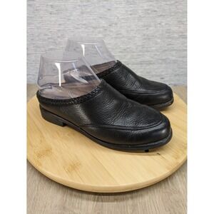 Ariat Leather Mules Clogs Slip On Comfort Casual Shoes‎ Size 6B Black Ranch West